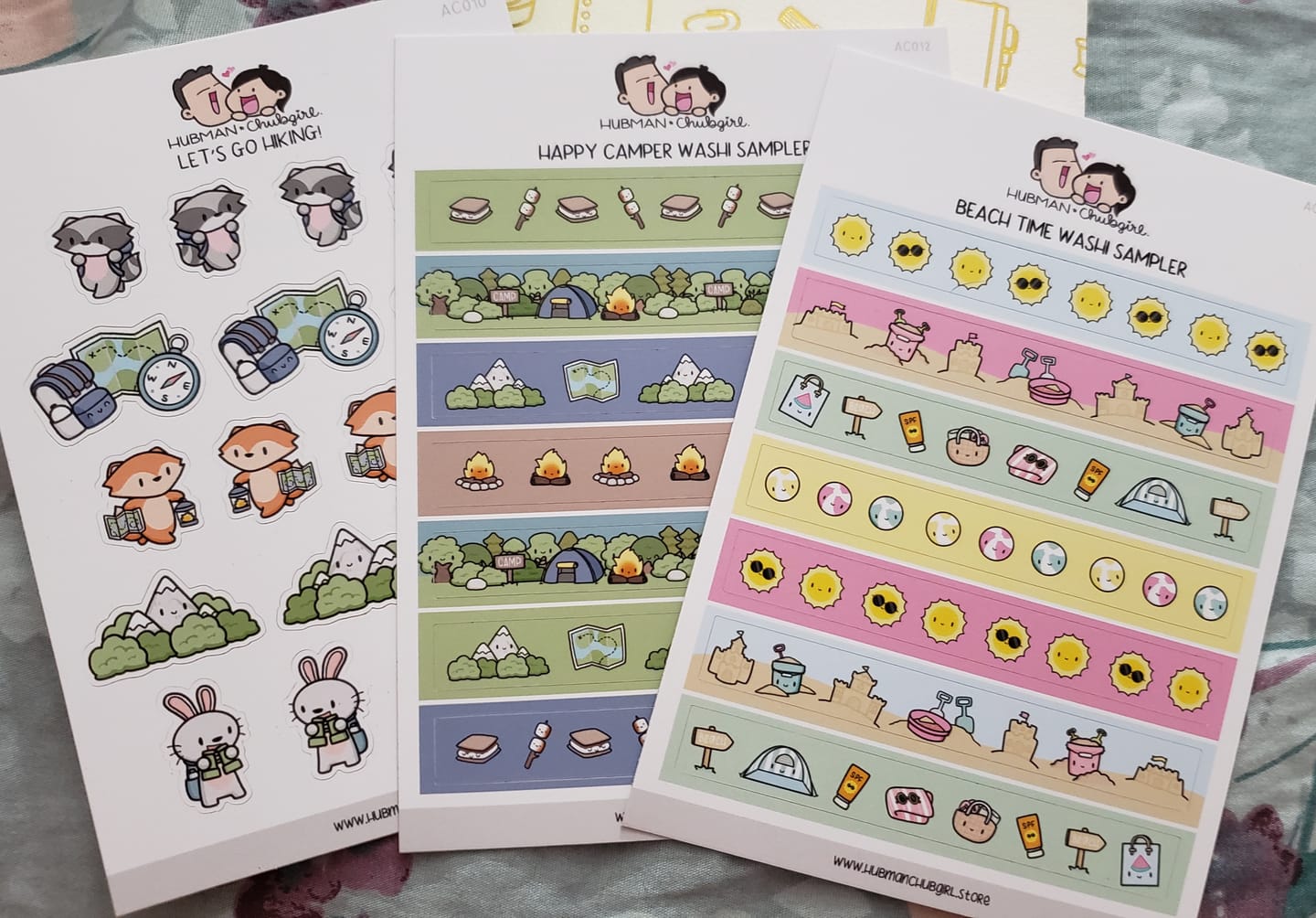 Customer photo review of Let's Go Hiking Planner Stickers