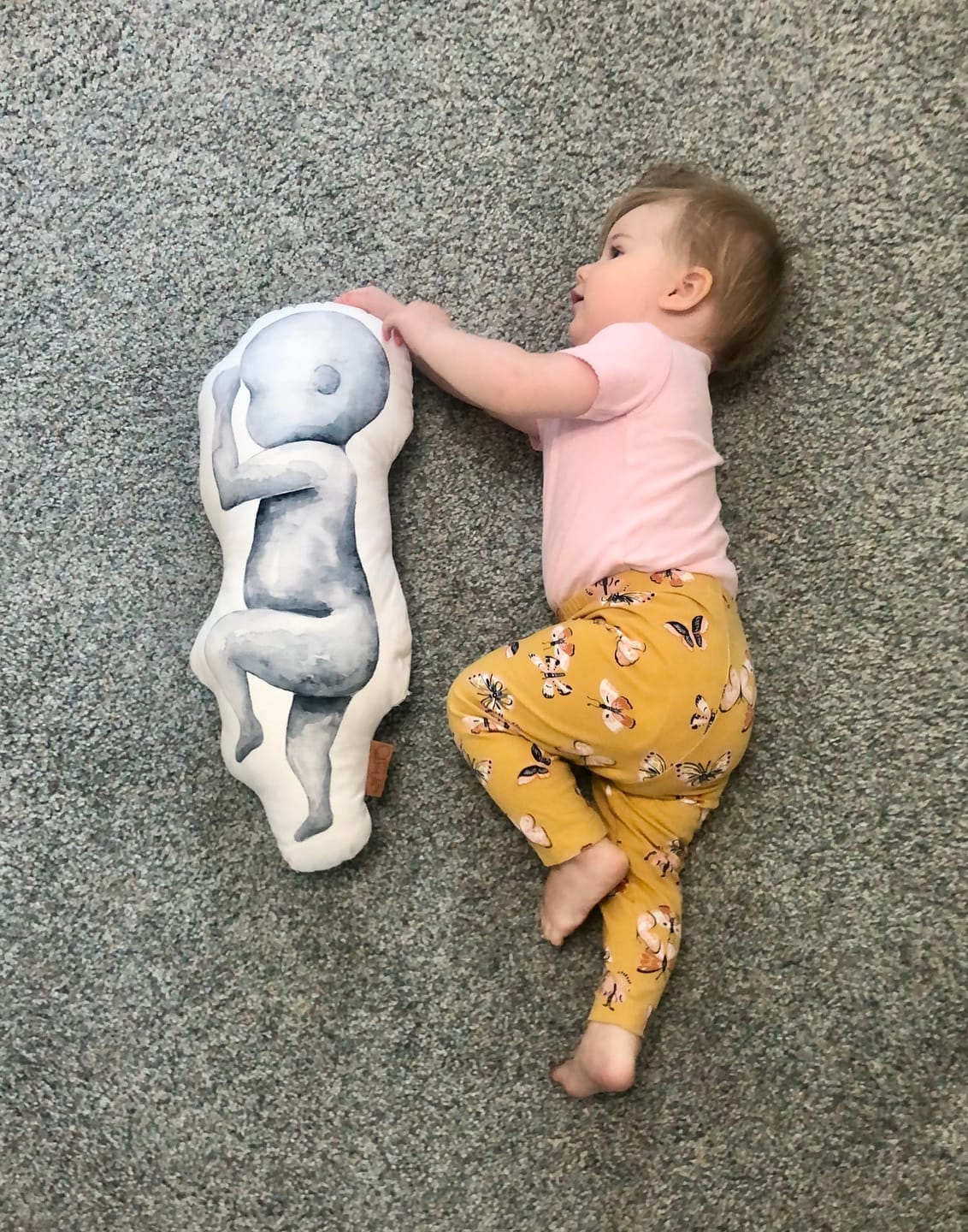 Customer photo review of Birth Pillow Watercolor One