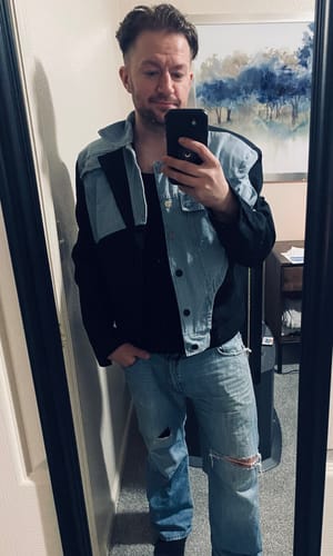 Customer photo review of CulturE Deconstructed Denim Jacket