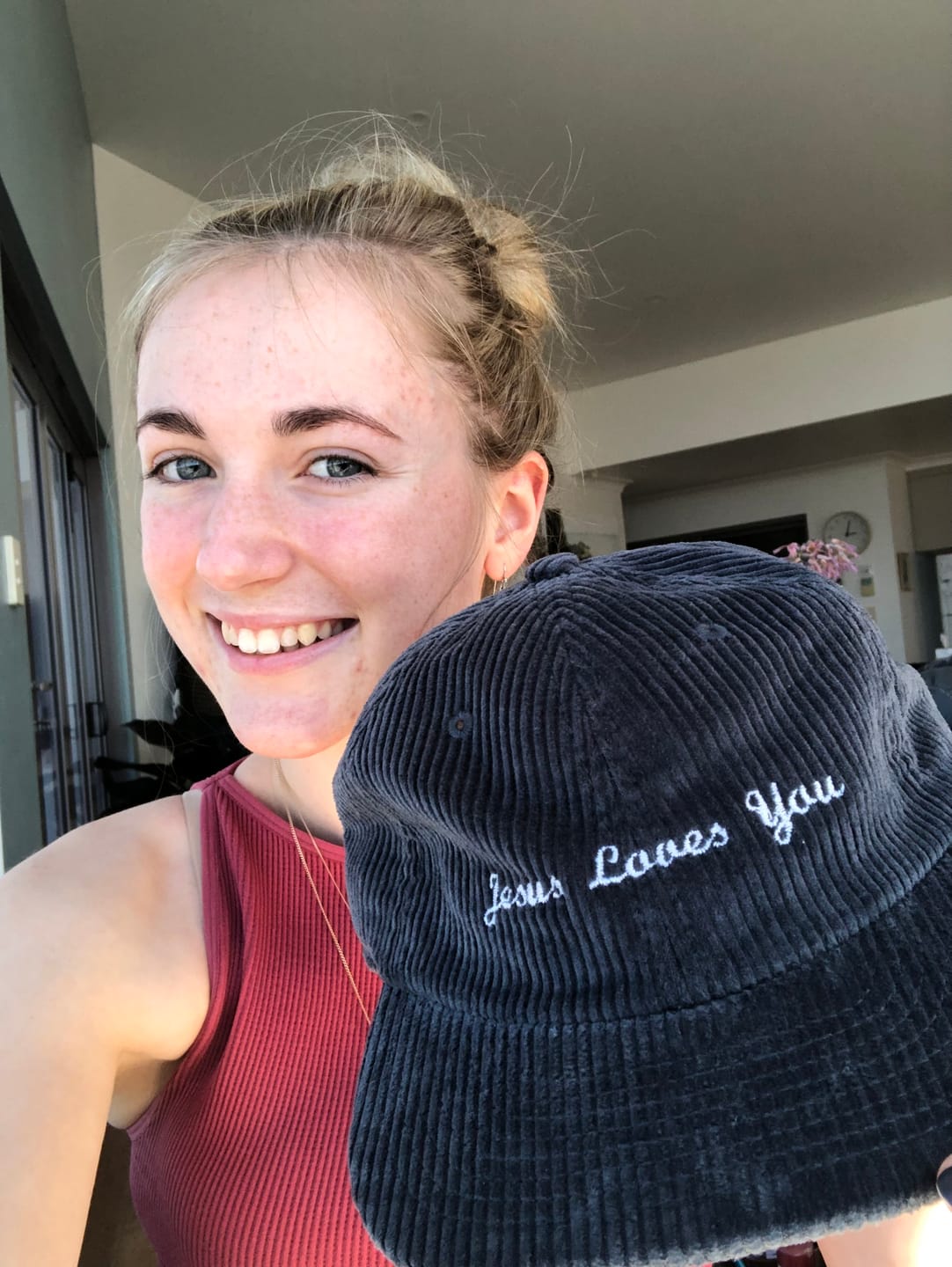 Customer photo review of CUSTOM CORDUROY CAP