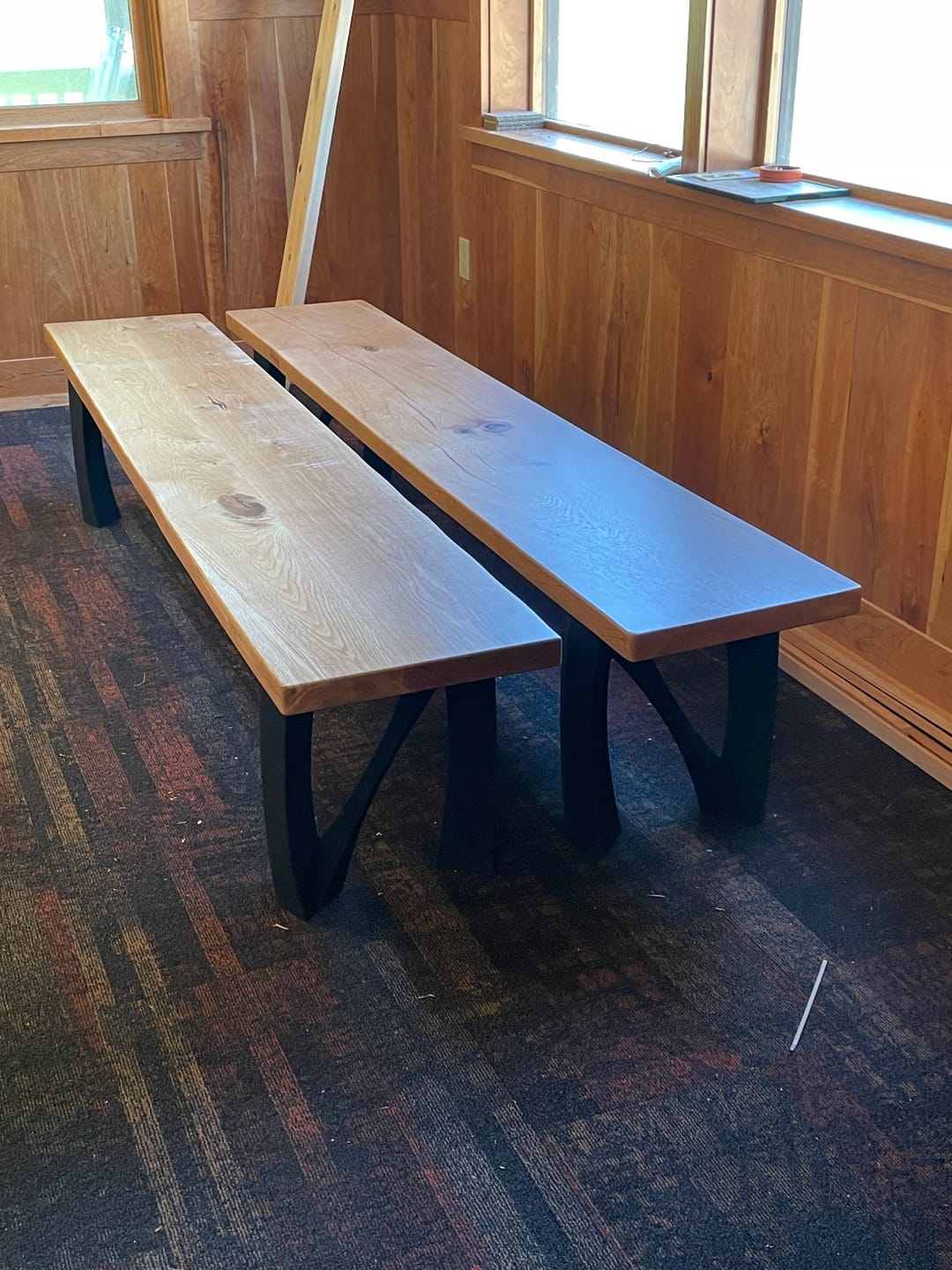 Customer photo review of Metal Bench Legs - 104 Norah - W13W, H16 inch