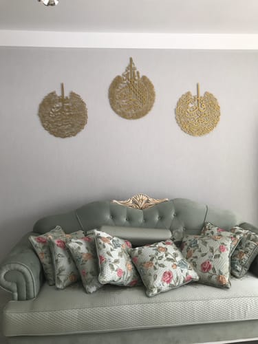 Customer photo review of Ayetel Kürsi ve Felak-Nas Sureleri 3'lü Set Metal Tablo