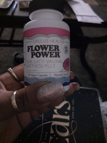 Customer photo review of FlowerPower™ 'She Juicy' Vaginal Moisture Supplement - 3 Pack (60ct/ea)
