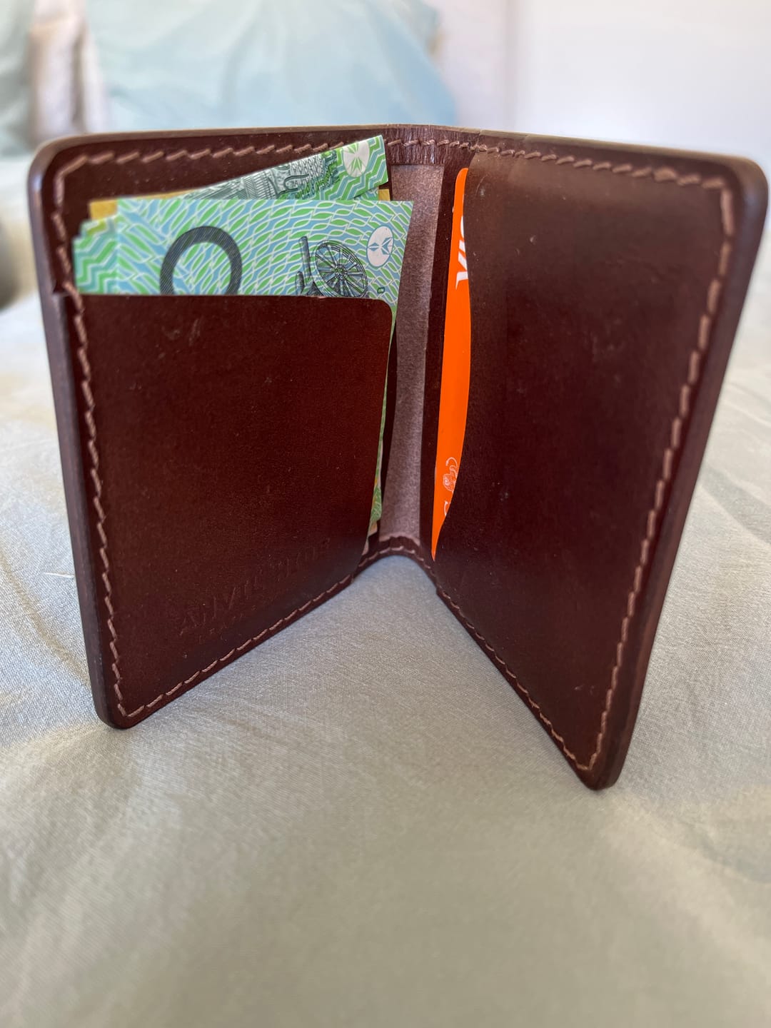 Customer photo review of The Bi-fold Wallet