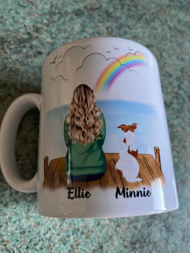 Customer photo review of Girl & Dogs - Forever in my heart - Personalised Mug