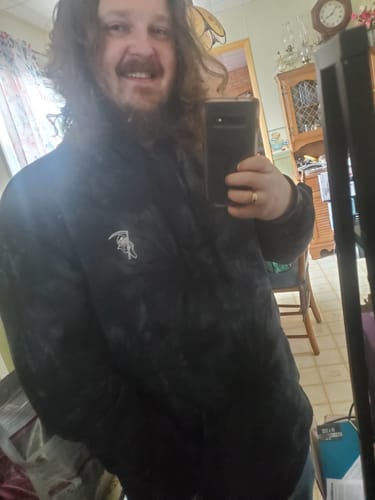 Customer photo review of Reaper Tie Dye Hoodie