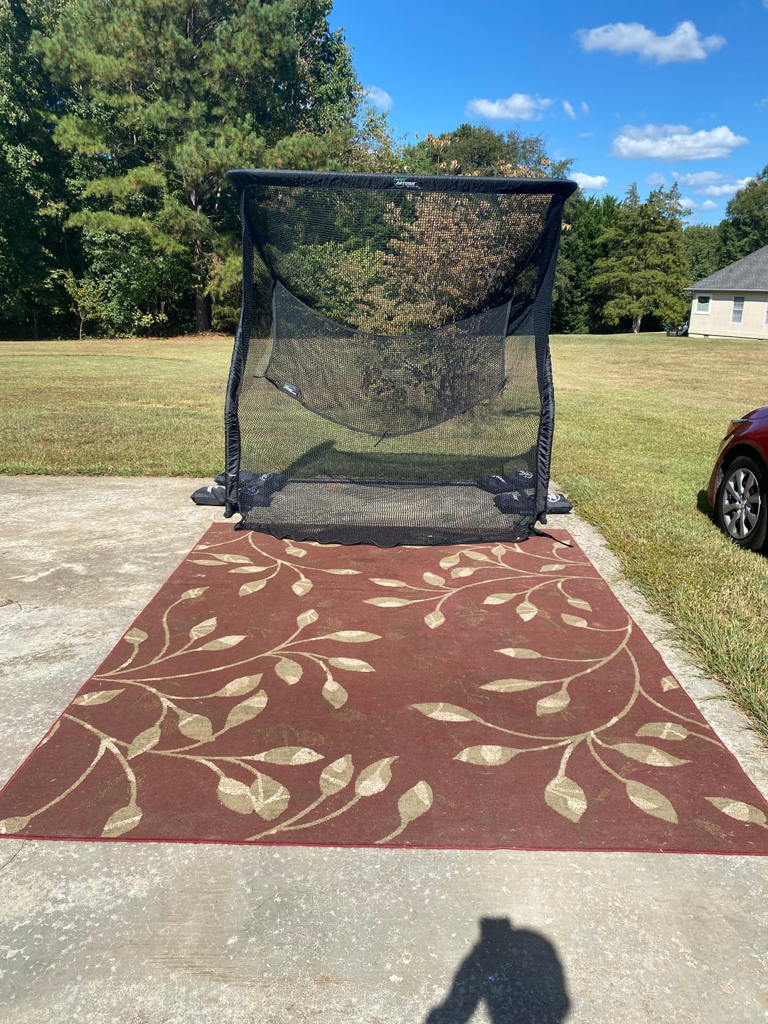 Customer photo review of Home Series V2- 7' x 7' Golf Net