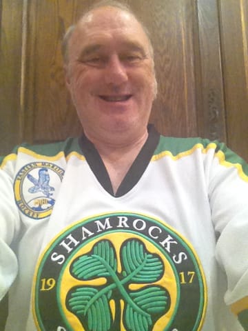 Customer photo review of Ross The Boss Rhea ST John's Shamrocks Hockey Jersey