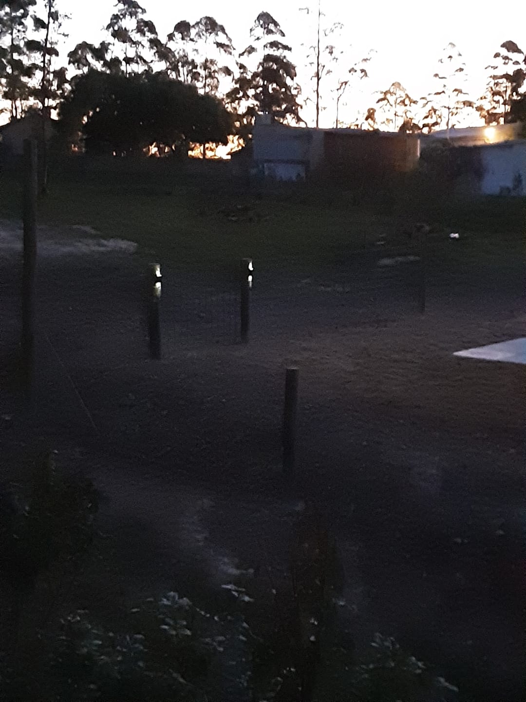 Customer photo review of Pack de 2 focos led solares decorativos Luz Dual para jardin