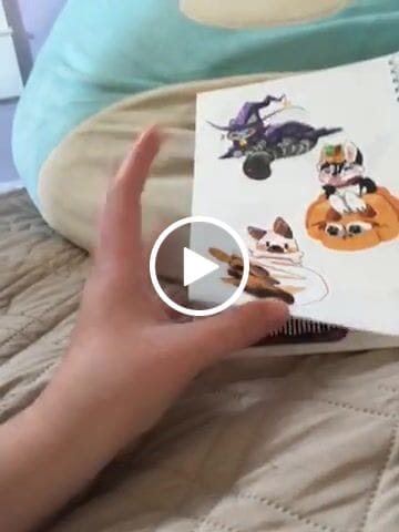 Customer video review of Cute Ghost Puppy Stickers!