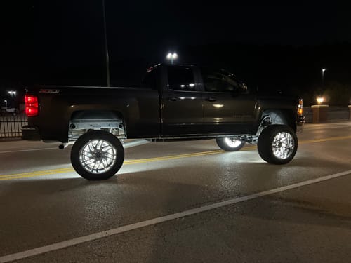 Customer photo review of Premium RGB+W Wheel Lights