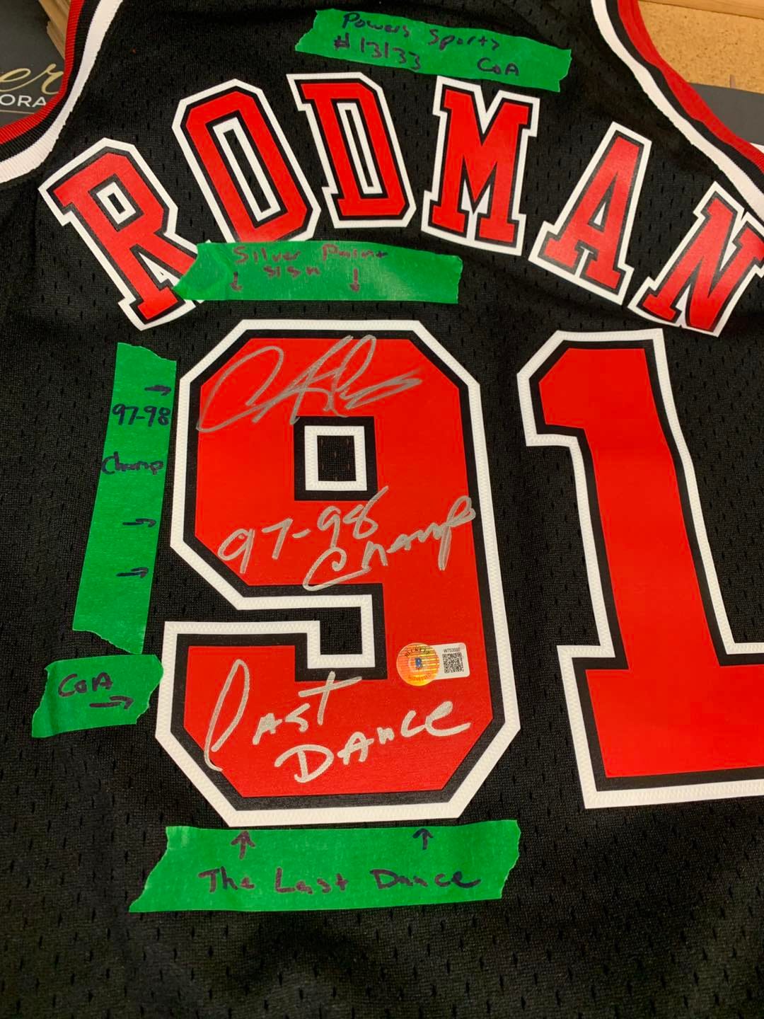 Customer photo review of Dennis Rodman Autograph Signing
