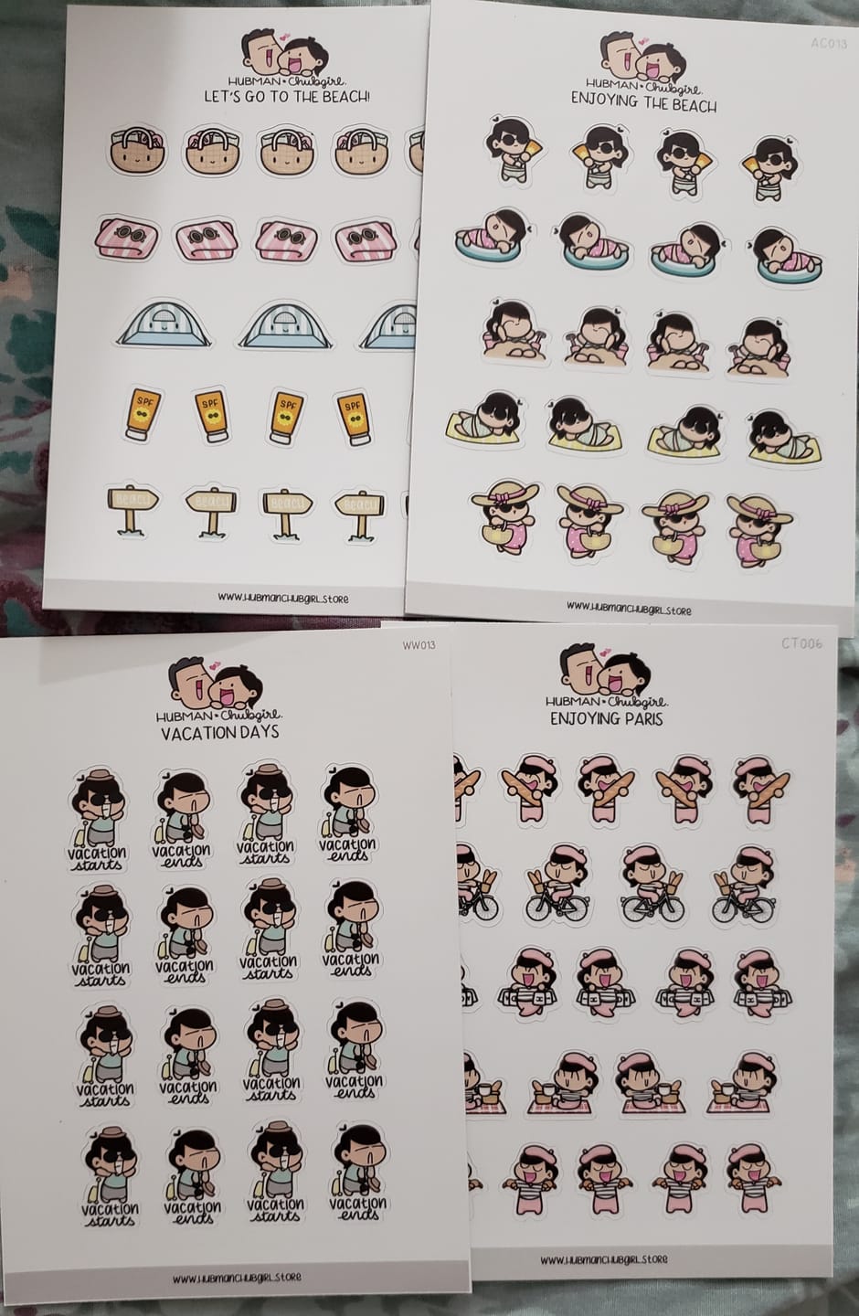 Customer photo review of Vacation Days Planner Stickers