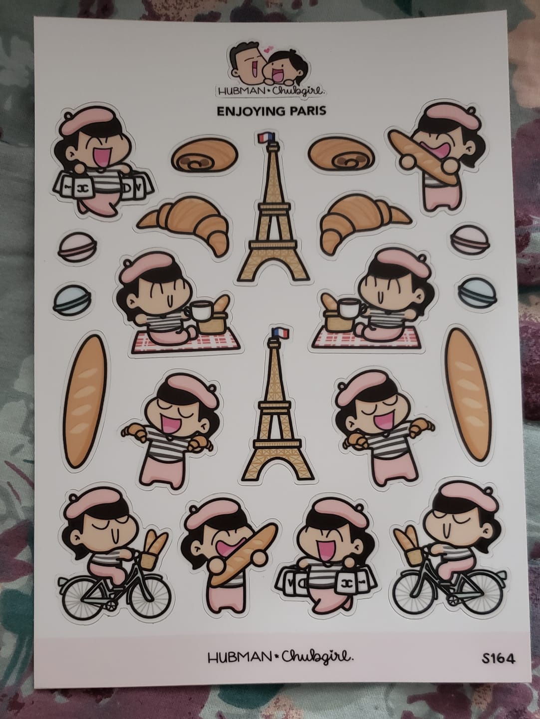 Customer photo review of Enjoying Paris Sticker sheet