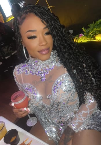 Customer photo review of Partition Sequin Dress (Ready To Ship)