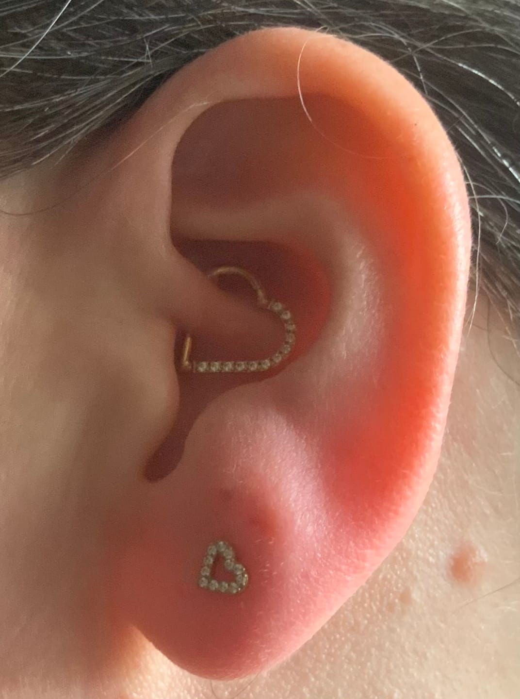 Customer photo review of Heart Piercing | Titan
