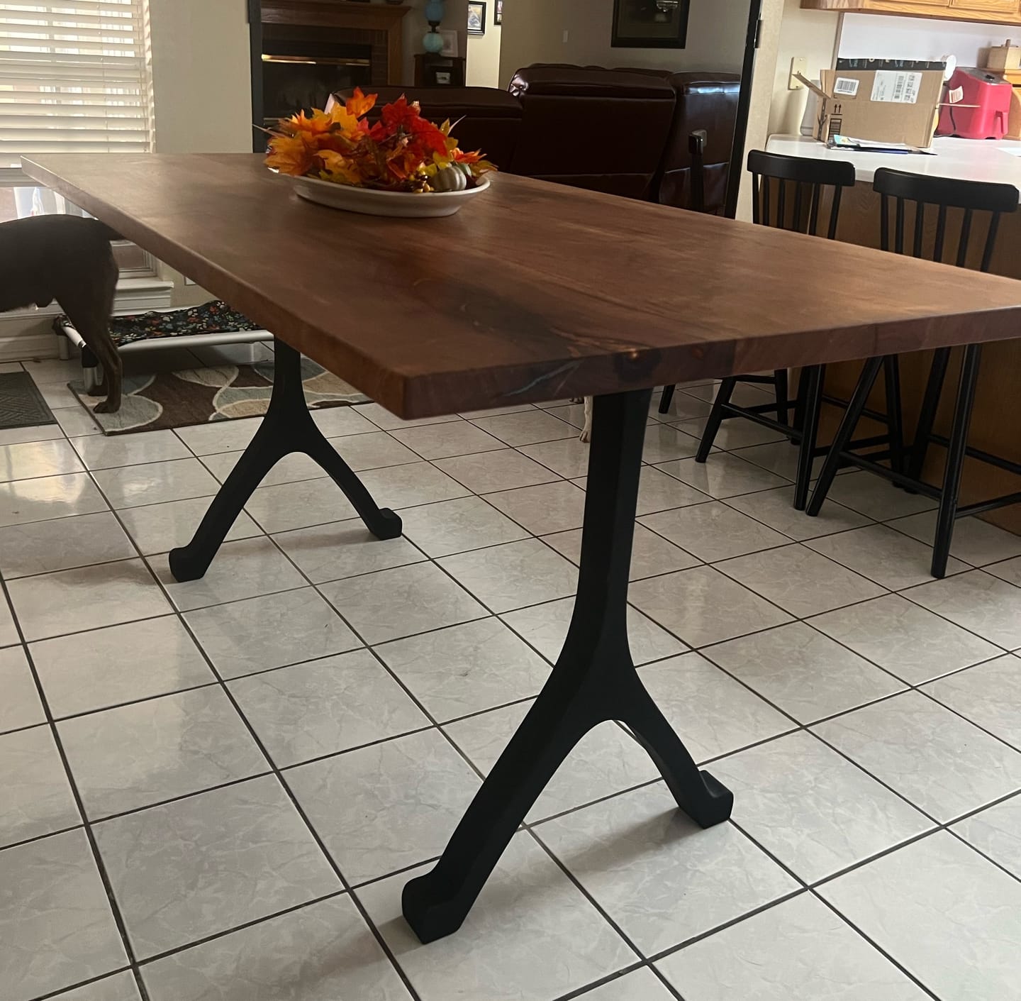 Customer photo review of Metal Counter Table Legs - 612 Wishbone - 34H inch