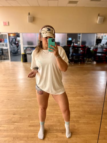 Customer photo review of Exxed Tee