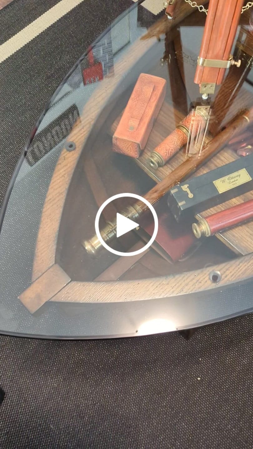 Customer video review of Brass Telescope & Compass Handle walking cane