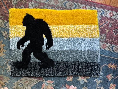 Customer photo review of Tufting Starter Kit - Cut Pile - Extra fabric