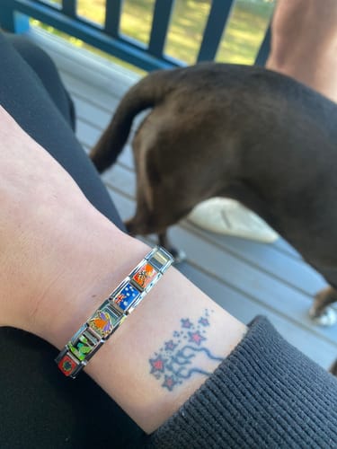 Customer photo review of Original Italian Charm Bracelet