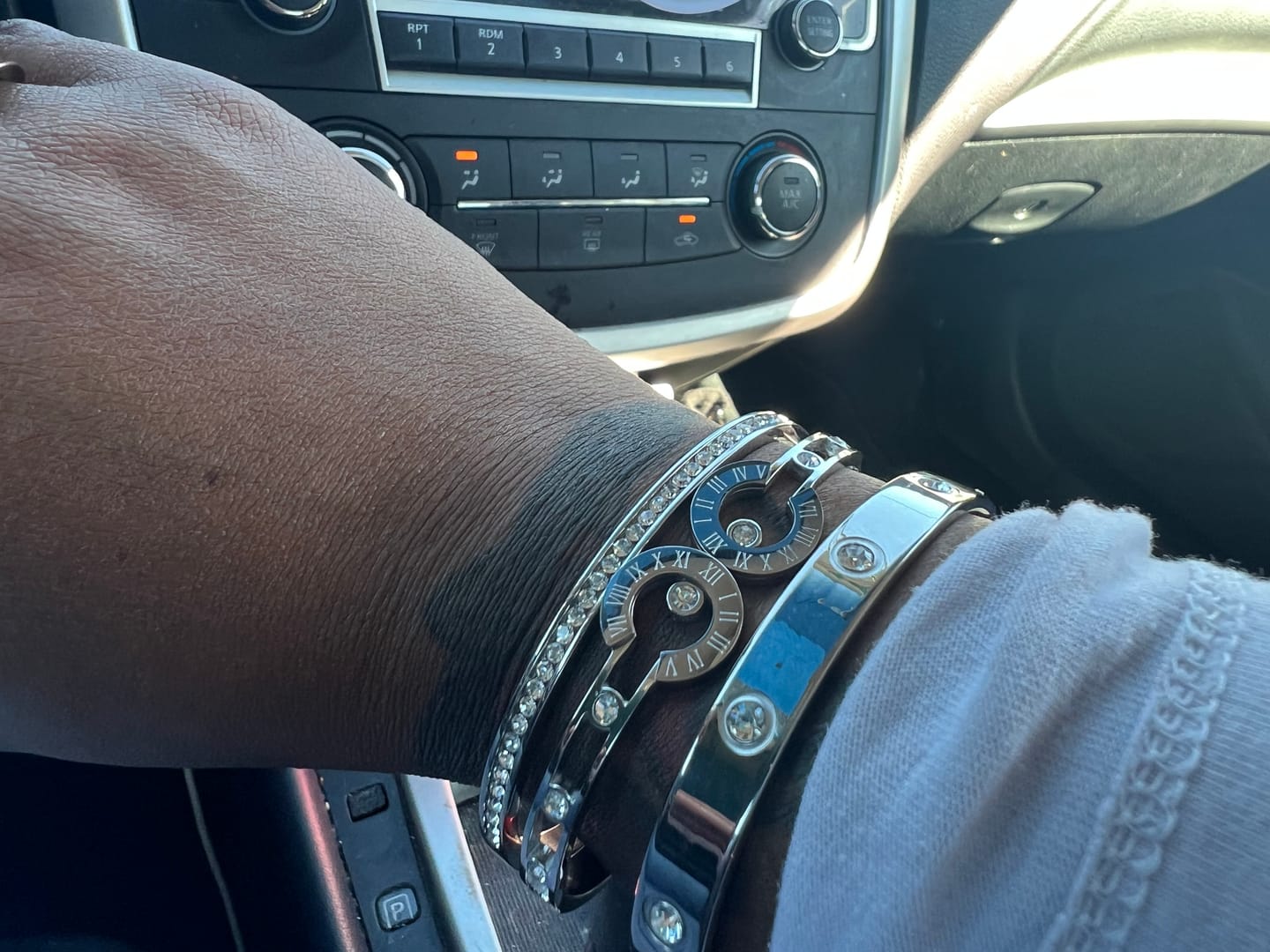 Customer photo review of Anjali Stainless Steel Bracelet Stack
