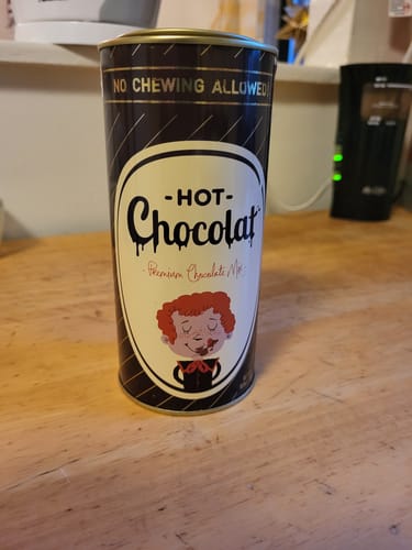 Customer photo review of Premium Hot Chocolate Mix Tin