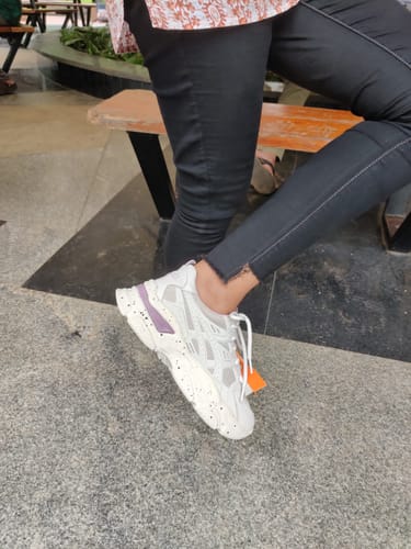 Customer photo review of Purple Glitch Women's Sneaker