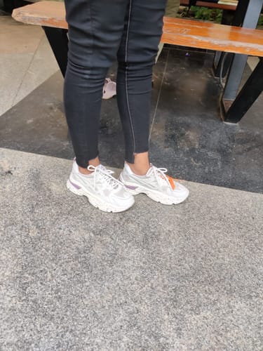 Customer photo review of Purple Glitch Women's Sneaker