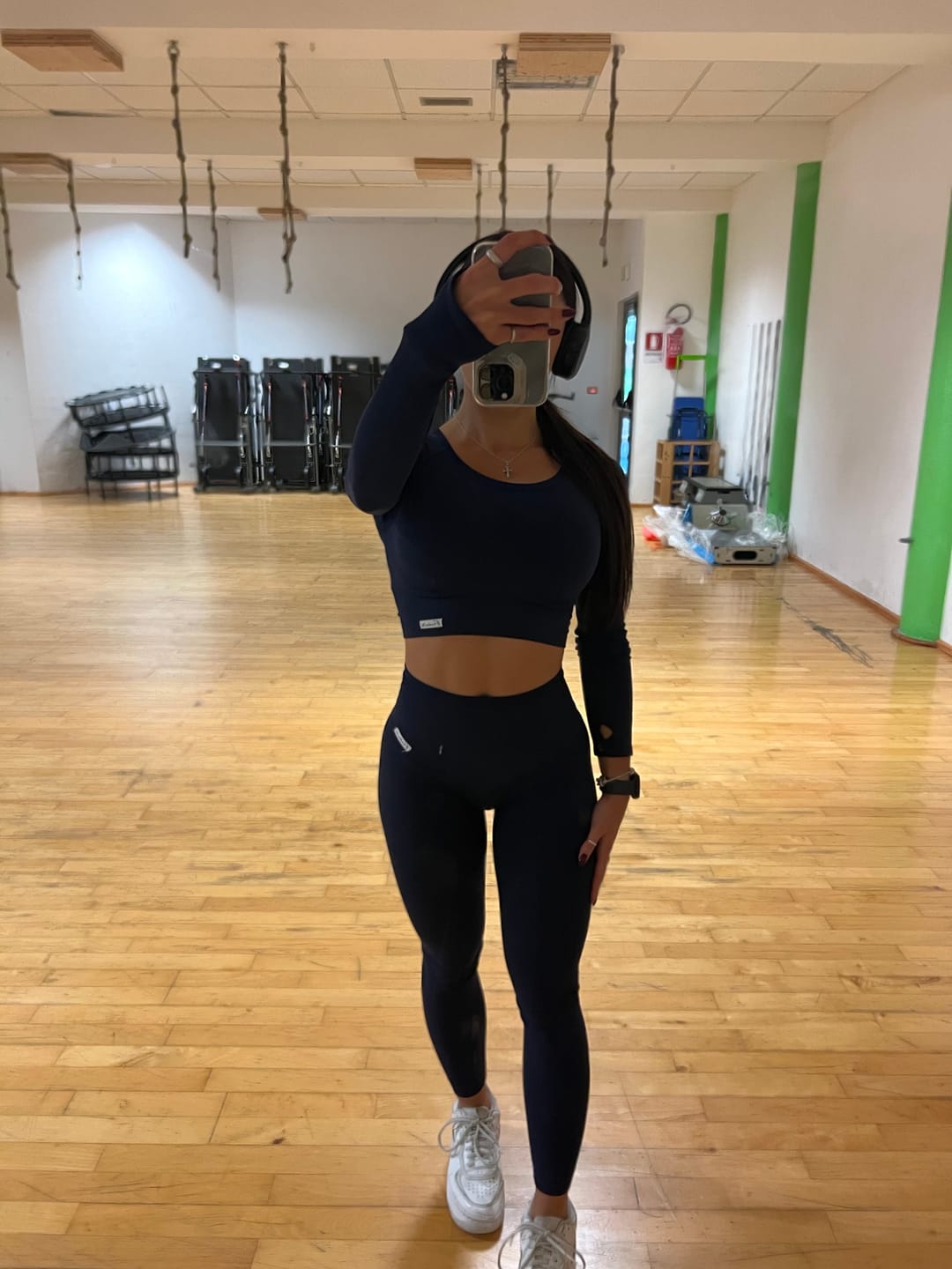 Customer photo review of Leggings Push up Gym Fashion Blu notte