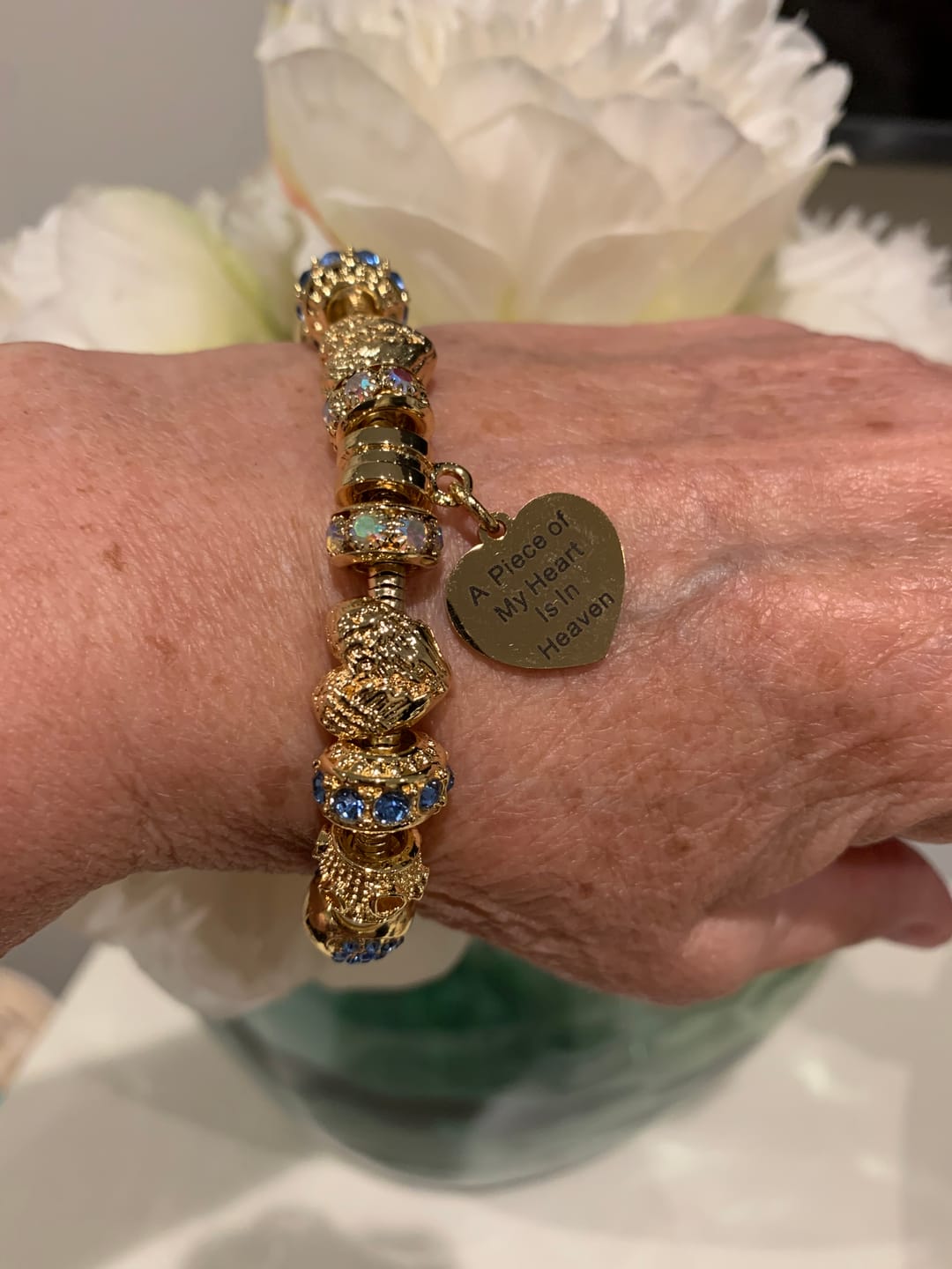 Customer photo review of Piece Of My Heart Bracelet - Gold