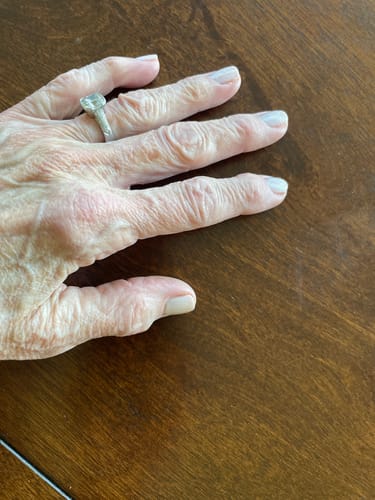 Customer photo review of Longwear Nail Polish - Chilly Creme