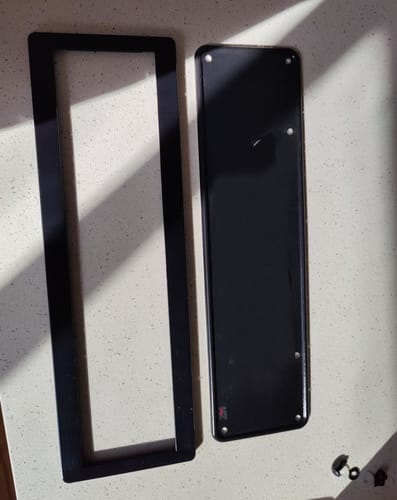 Customer photo review of Slim Number Plate Frames - Black