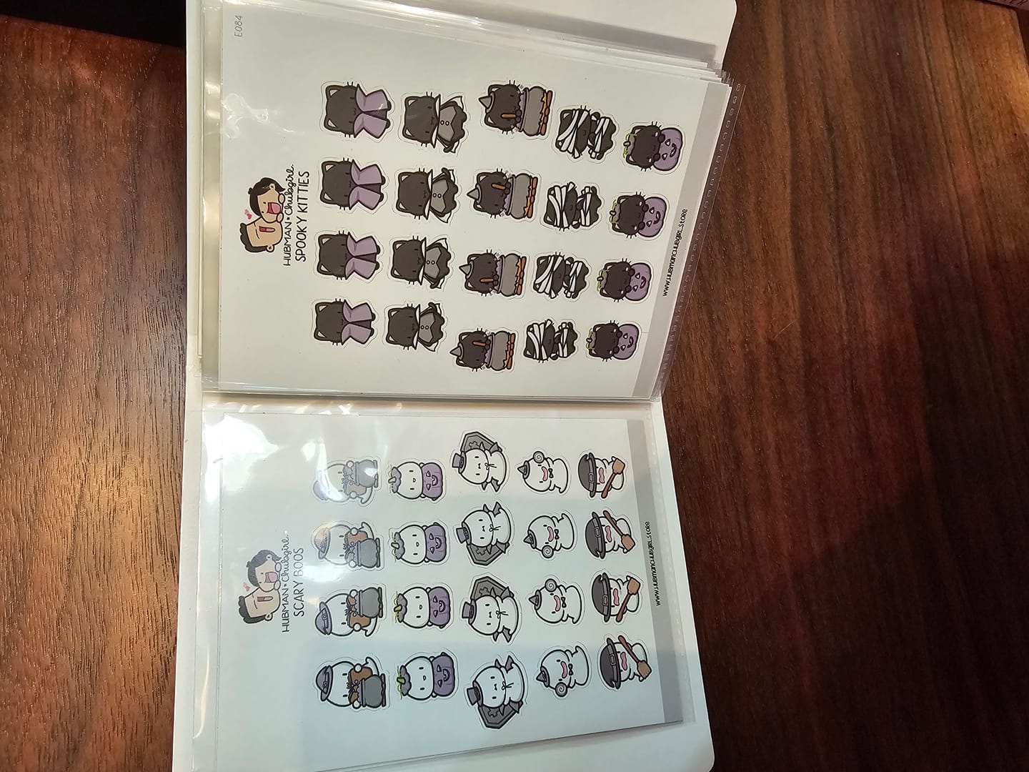 Customer photo review of Spooky Kitties Planner Stickers