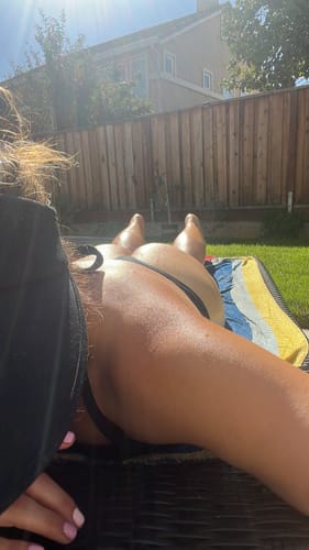 Customer photo review of 100% Natural & Organic Tanning Oil