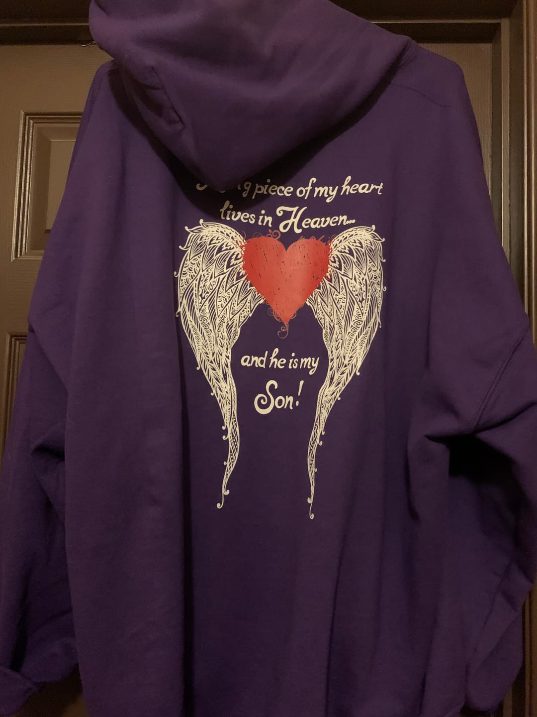 Customer photo review of Son - A Big Piece of my Heart Hoodie