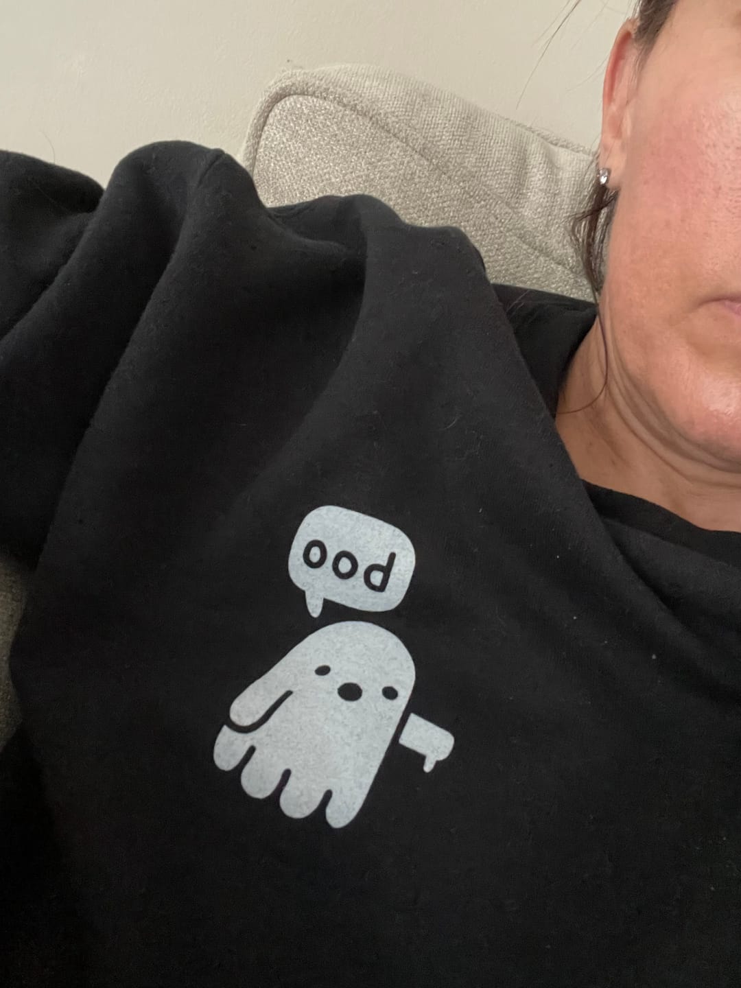 Customer photo review of Boo Ghost (Left Chest)