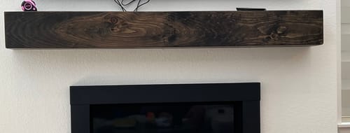 Customer photo review of Rustic Mantels