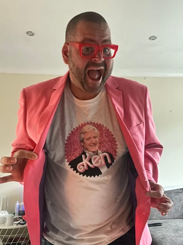 Customer photo review of Ken Barlow Tee