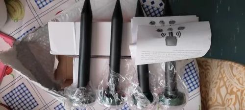Customer photo review of Repelente Solar Ultra Sônico Espanta Pragas 24 Horas A Prova d'água