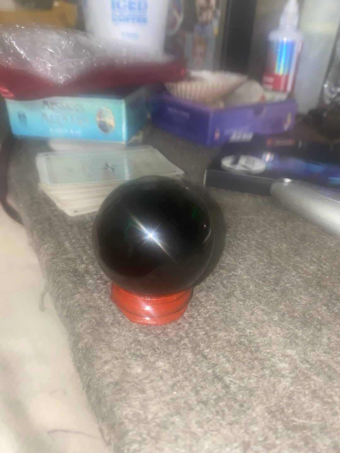 Customer photo review of Obsidian Sphere