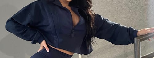 Customer photo review of Terry Sausalito Half-Zip - Nightfall