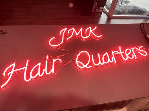 Customer photo review of Custom Neon Signs