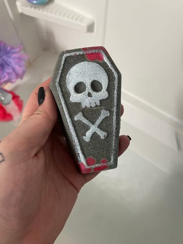 Customer photo review of Coffin Bath Bomb - Limited Coffin Ring Collection