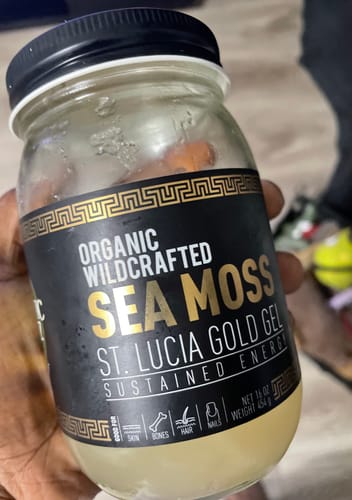 Customer photo review of St Lucia Gold Sea Moss Gel