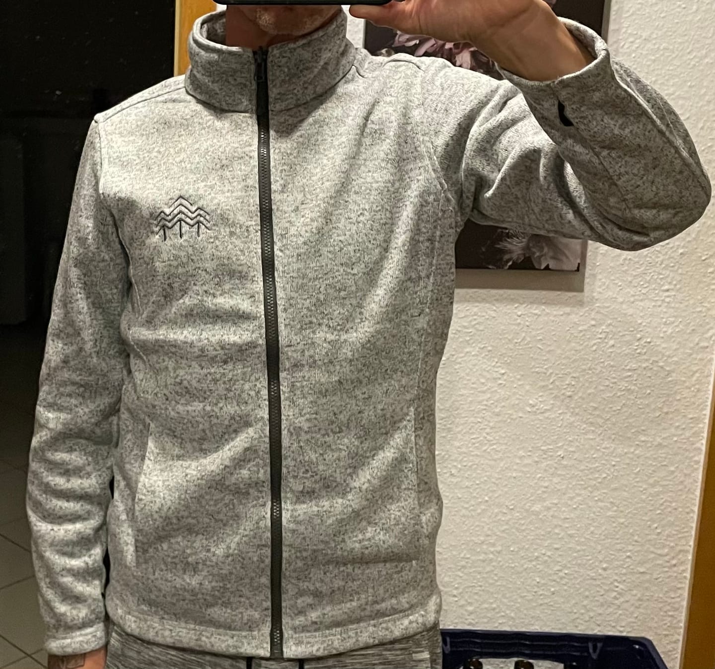 Customer photo review of HOLZBRÜDER® Logo - Strickfleece Jacke (Stick) Unisex