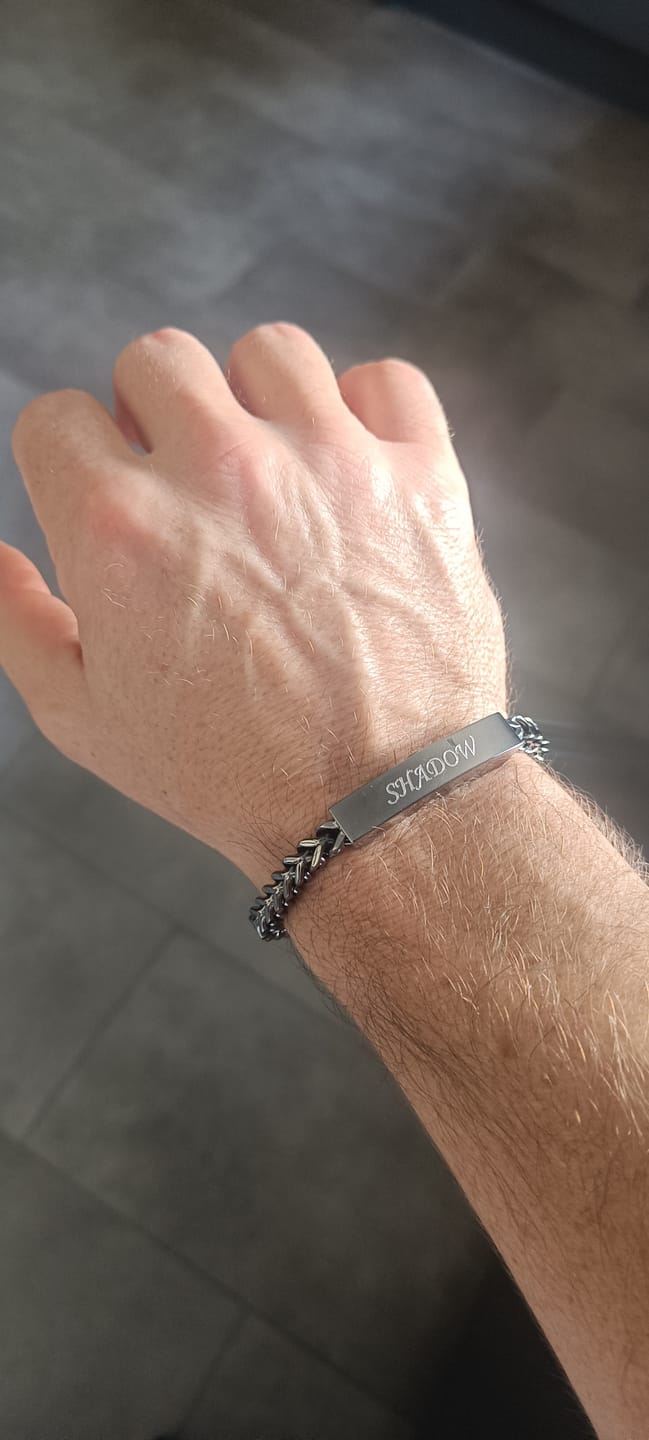 Customer photo review of Franco Link ID Urn Bracelet | 6MM