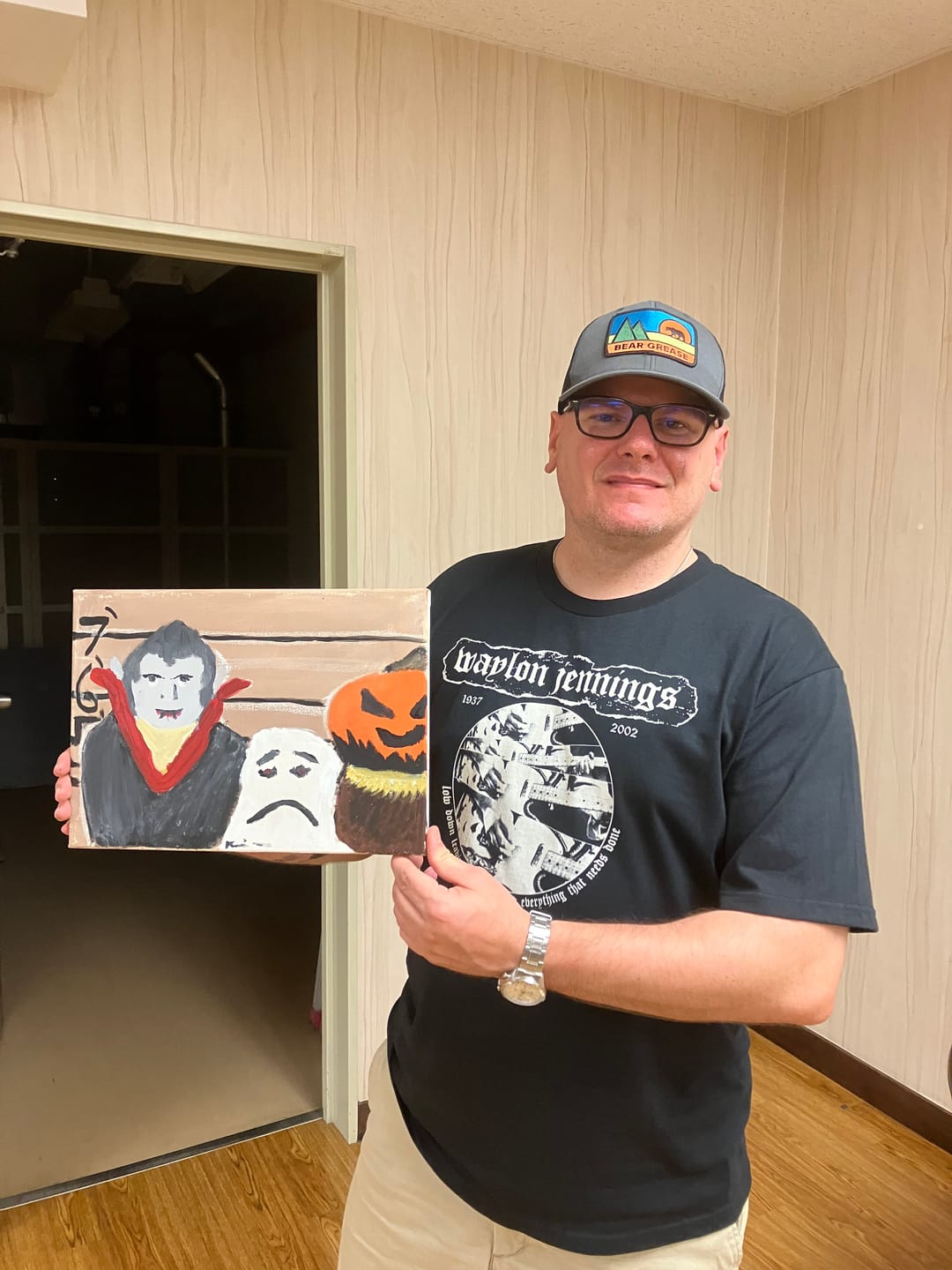 Customer photo review of Waylon Jennings Fan Club Subscription Tee Shirt Box