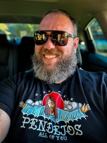 Customer photo review of Premium Pendejos, All Of You Old School OG T-shirt