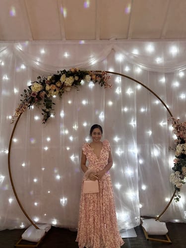 Customer photo review of Pink Cassini Dress